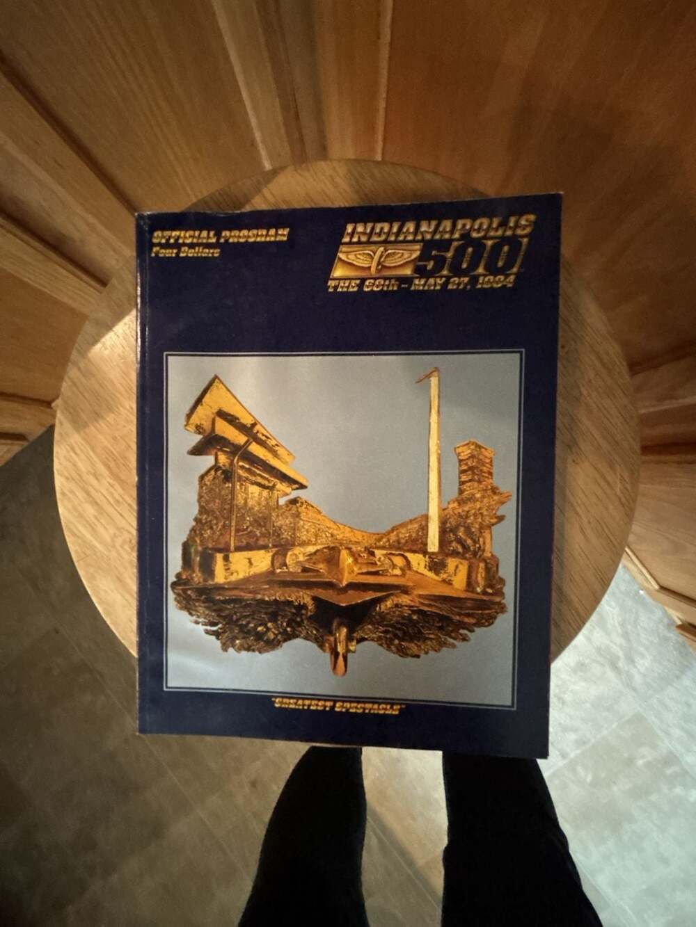 1984 Indianapolis 500 Program Cover 9" x 12" Reproduction Metal Sign A – ,